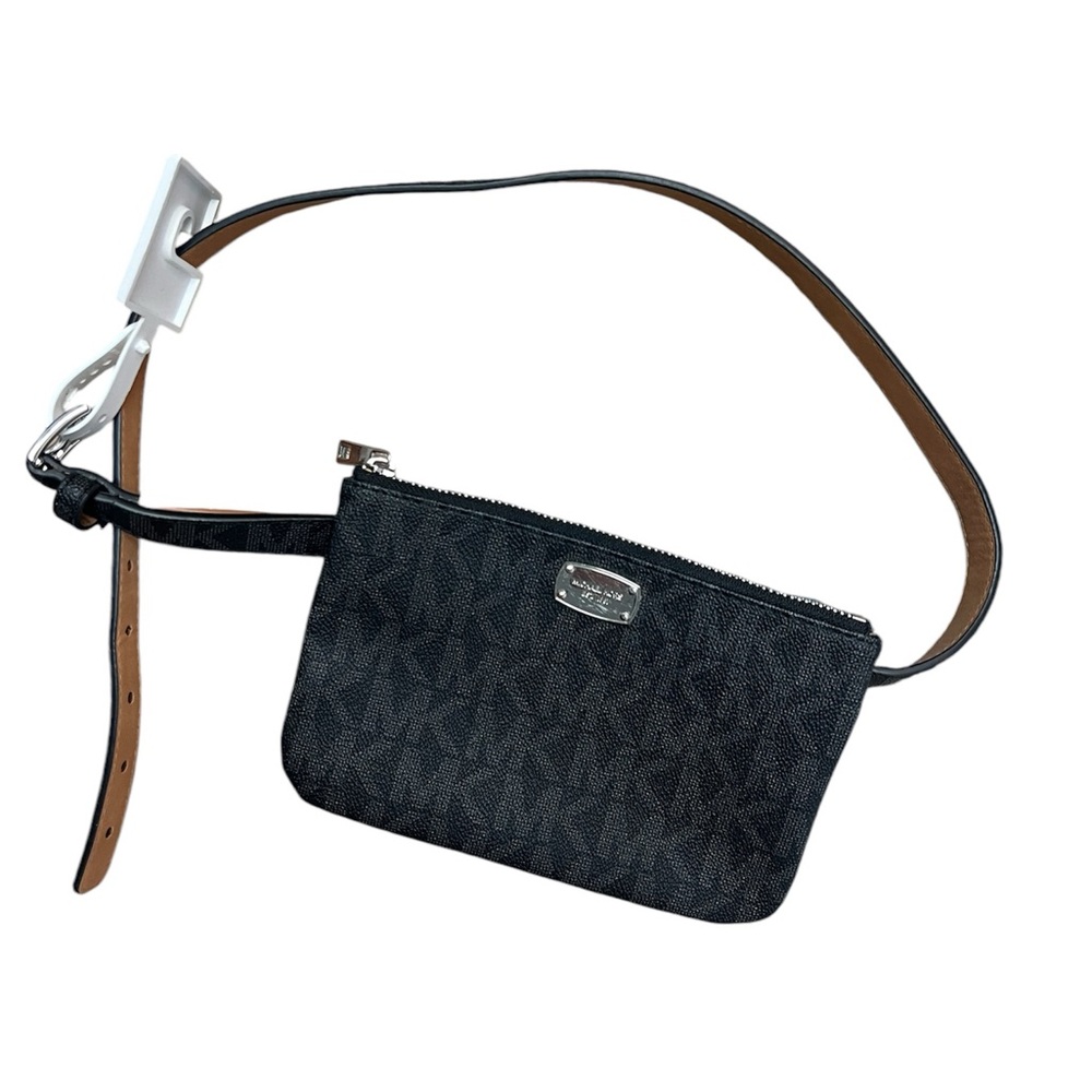 Michael Kors Monogram Leather Belt Bag